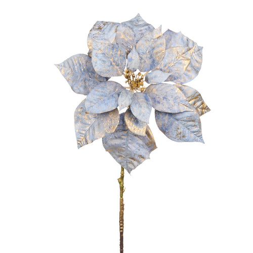 Fiore decorativo color celeste per decorazioni e composizioni di fiori da 81 cm