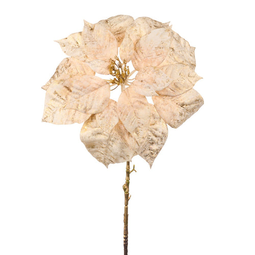 Fiore decorativo color perla per decorazioni e composizioni di fiori da 81 cm