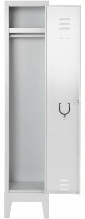 Armadio spogliatoio metallico ad 1 anta battente cm. 36x50x180h