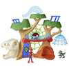 Spidey Dino-Webs Forest Base Playset, personaggi e accessori dei supereroi, dai 3 anni in su, Spidey e amici