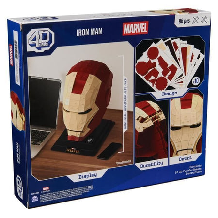 Marvel - CASCO IRON MAN - Modello 4D da costruire