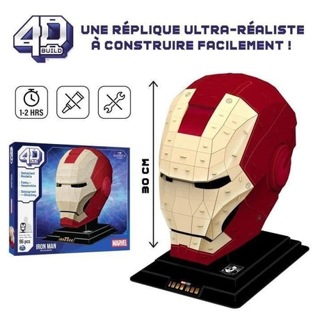 Marvel - CASCO IRON MAN - Modello 4D da costruire