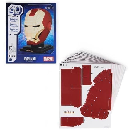 Marvel - CASCO IRON MAN - Modello 4D da costruire