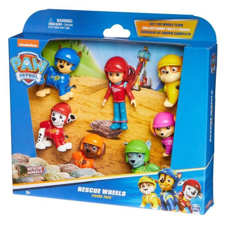 SPIN MASTER CONFEZIONE MULTIPLA DA 7 FIGURINE DI RUOTE DI SOCCORSO PAW Patrol