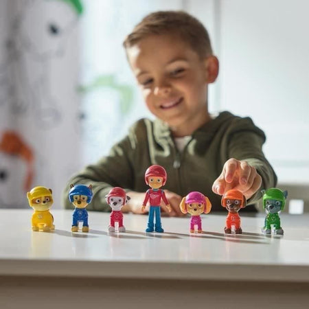 SPIN MASTER CONFEZIONE MULTIPLA DA 7 FIGURINE DI RUOTE DI SOCCORSO PAW Patrol
