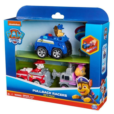 SPIN MASTER PACK DI 3 VEICOLI A FRIZIONE RETRO Paw Patrol