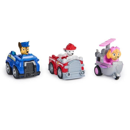 SPIN MASTER PACK DI 3 VEICOLI A FRIZIONE RETRO Paw Patrol