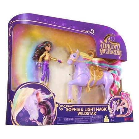 SPIN MASTER SOPHIA E WILDSTAR MAGIC LIGHT Accademia Unicorno