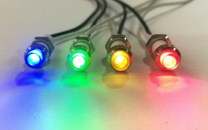 Spia Lumin Verde C/Ghiera 220V