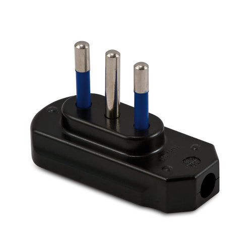 Spina 10A+T Extra Piatta Nera