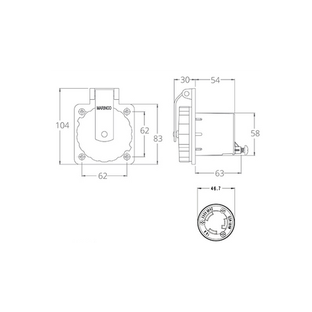 Spina Inox 16 Amp.