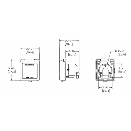 Spina Pvc Bianco 16 Amp.