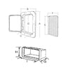 Sportello C/Conteni.Mm.357X606X320P