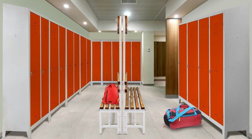 Armadio spogliatoio con tramezza sporco/pulito ad 1 posto cm. 40/50x38x180h