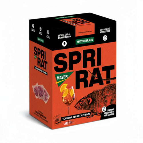 SPRIRAT Rodenticida in Pasta Fresca Kg 1,5 Esca Apericida allo Spritz Pronta all'Uso Mayer Braun