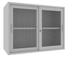 Sopralzo per armadio da archiviazione di metallo verniciato con ante a rete cm. 120x60x90H