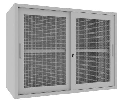 Sopralzo per armadio da archiviazione di metallo verniciato con ante a rete cm. 120x60x90H