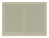 Sopralzo per armadio da archiviazione di metallo verniciato con ante a rete cm. 120x60x90H