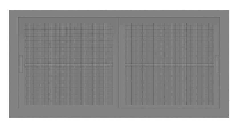 Sopralzo per armadio da archivio ufficio con ante in rete di metallo verniciato cm. 150x45x85H