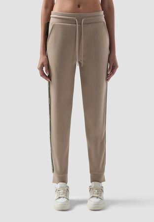 GCDS PANTALONE LOGO TAPE SCOUBA JOGGERS da donna