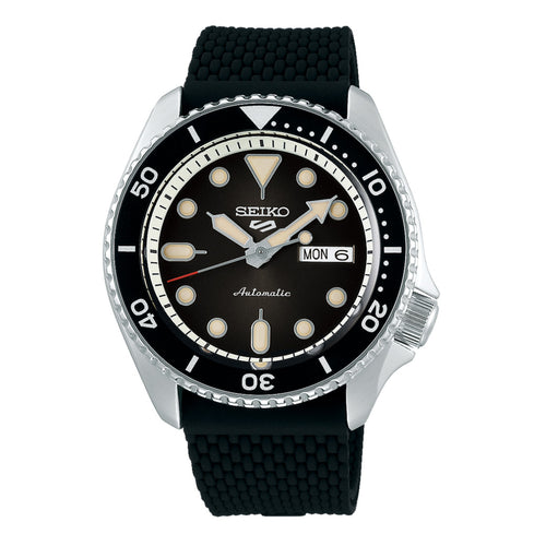 Seiko Orologio Analogico Automatico Uomo con Cinturino in Silicone SRPD73K2