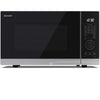 SHARP YC-PG284AE-S - FORNO A MICROONDE 28LT - 1000W - CONTROLLO DIGITALE - GRILL - 11 LIVELLI DI POTENZA - BLACK/SILVER