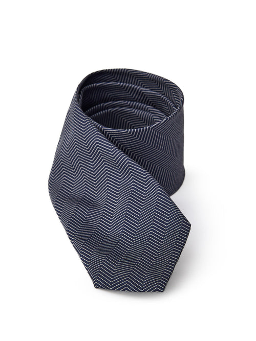 JIL SANDER Cravatta in Seta Blu 7 cm Jil Sander da uomo