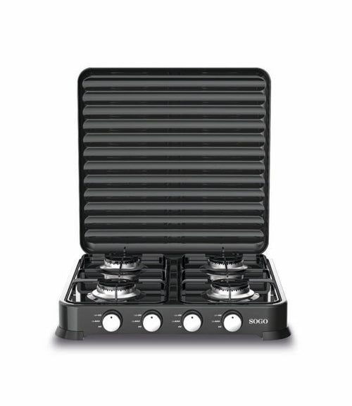 SOGO Piano cottura a gas 4 fuochi 4 x 103 mm - nero