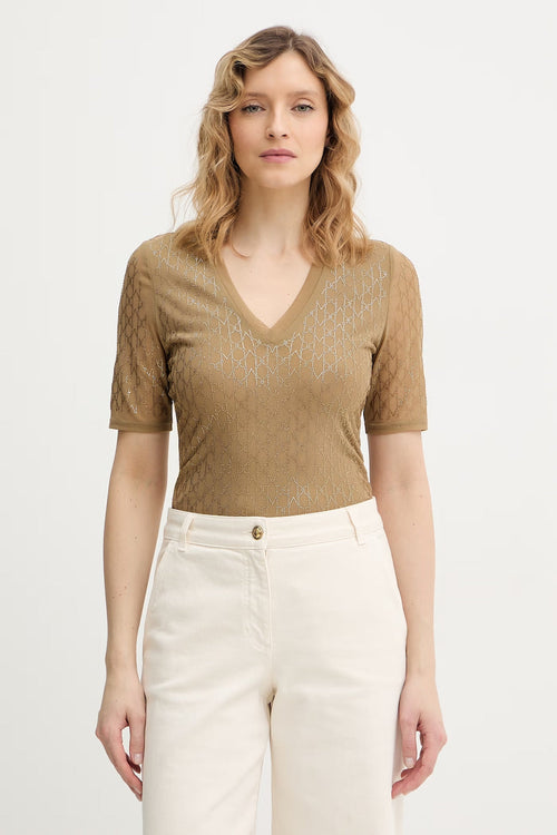 Top marciano by guess ARIA 3/4 SLEEVE V NECK TOP