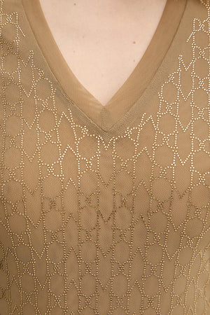 Top marciano by guess ARIA 3/4 SLEEVE V NECK TOP