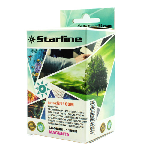 Cartuccia Ink Magenta Per Print C/Brother Lc980C Lc1100C