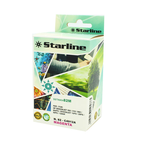 Starline Cartuccia Ink Per Hp N.82 Magenta 69Ml