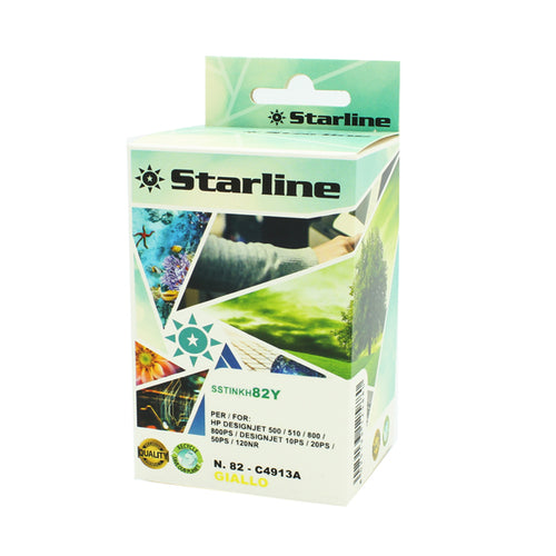 Starline Cartuccia Ink Per Hp N.82 Giallo 69Ml