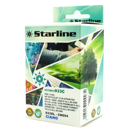 Cartuccia Ink Ciano Per Print C/Hp 933C Con Chip