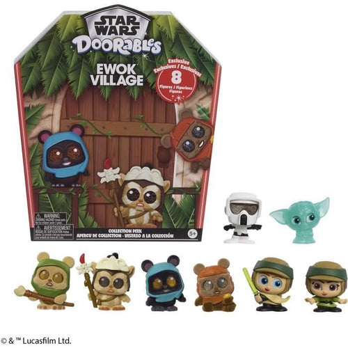 Statuette da collezione - STAR WARS - Scatola da collezione Ewok - 8 figurine esclusive, a partire da 5 anni
