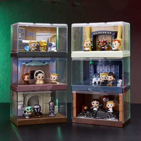 Statuette da collezione - STAR WARS - Large Screen Film Moment - 6 scene, 3 personaggi ciascuna, dai 5 anni