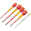 Set di 5 cacciaviti - STANLEY FATMAX - XTHT0-62692 - Slim isolati 1000V - Elettricista + Phillips + Tester