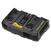 Caricabatterie doppio - 18 V 4 A - Compatibile con tutte le batterie della gamma V20 - STANLEY FATMAX, SFMCB24-QW