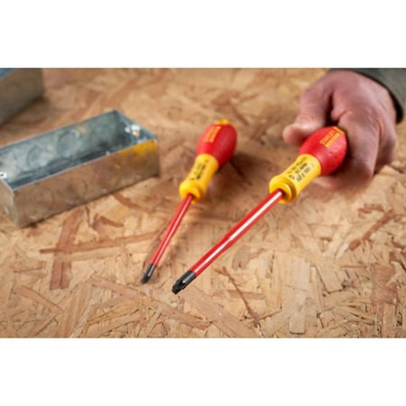 Set di 2 cacciaviti - STANLEY FATMAX - FMHT0-62649 - Morsettiere isolate 1000 V - PZ1X100 + PZ2X125