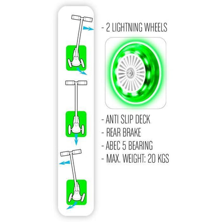 STAMP 3 ruote di equilibratura scooter SKIDS CONTROL ruote leggere