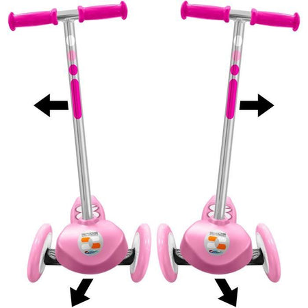 Monopattino sterzante a 3 ruote - STAMP - SKIDS CONTROL - Rosa