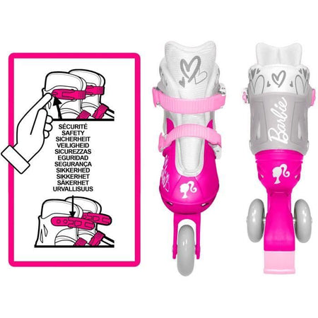 STAMP - Pattini in linea due in uno a 3 ruote - Barbie