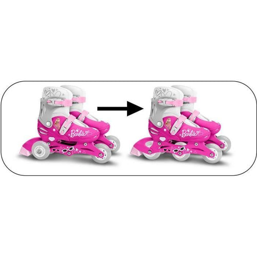 STAMP - Pattini in linea due in uno a 3 ruote - Barbie