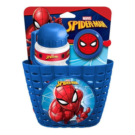 SPIDER-MAN Set Cestino + Bottiglia + Campanello