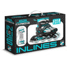 Pattini in linea regolabili semi morbidi - taglia 34-37 - SKIDS CONTROL CARBONE - JK525302