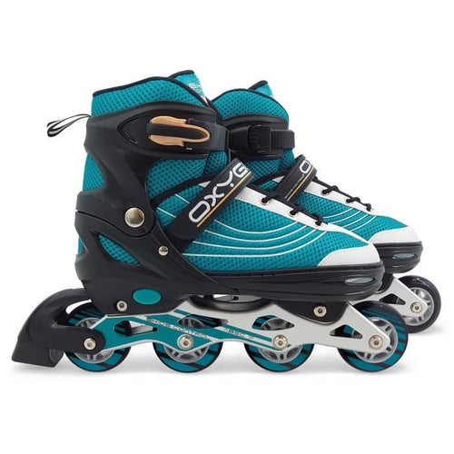 Pattini in linea semi-morbidi regolabili - taglia 42-45 - SKIDS CONTROL OXYGEN - OX794303