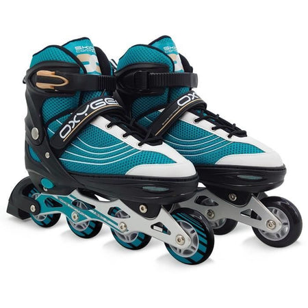 Pattini in linea semi-morbidi regolabili - taglia 42-45 - SKIDS CONTROL OXYGEN - OX794303