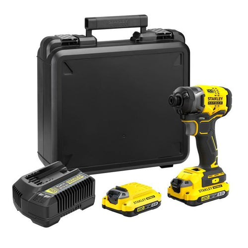Avvitatore a percussione - STANLEY FATMAX V20 - SFMCF820D2K-QW - 190 Nm Brushless - Litio 18V - 2 Batterie 2Ah