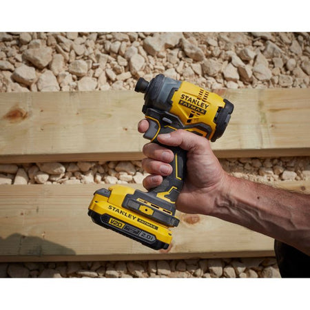 Avvitatore a percussione - STANLEY FATMAX V20 - SFMCF820D2K-QW - 190 Nm Brushless - Litio 18V - 2 Batterie 2Ah