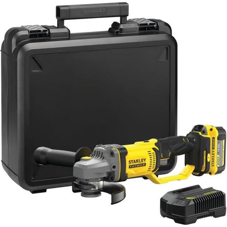 Smerigliatrice 125 mm - Litio 18V - 1 batteria 4Ah - STANLEY FATMAX V20 - SFMCG400M1K-QW